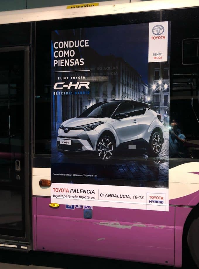 Publicidad en autobuses
